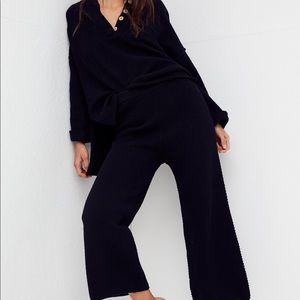 Free People Hailee Sweater Set brand new with tags - black size medium